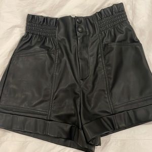 Zara Faux Leather Shorts Size Medium NWT